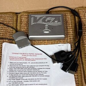 Universal VGA BOX for DVD, PS2, PlayStation, Gamecube, XBOX, & Video Devices